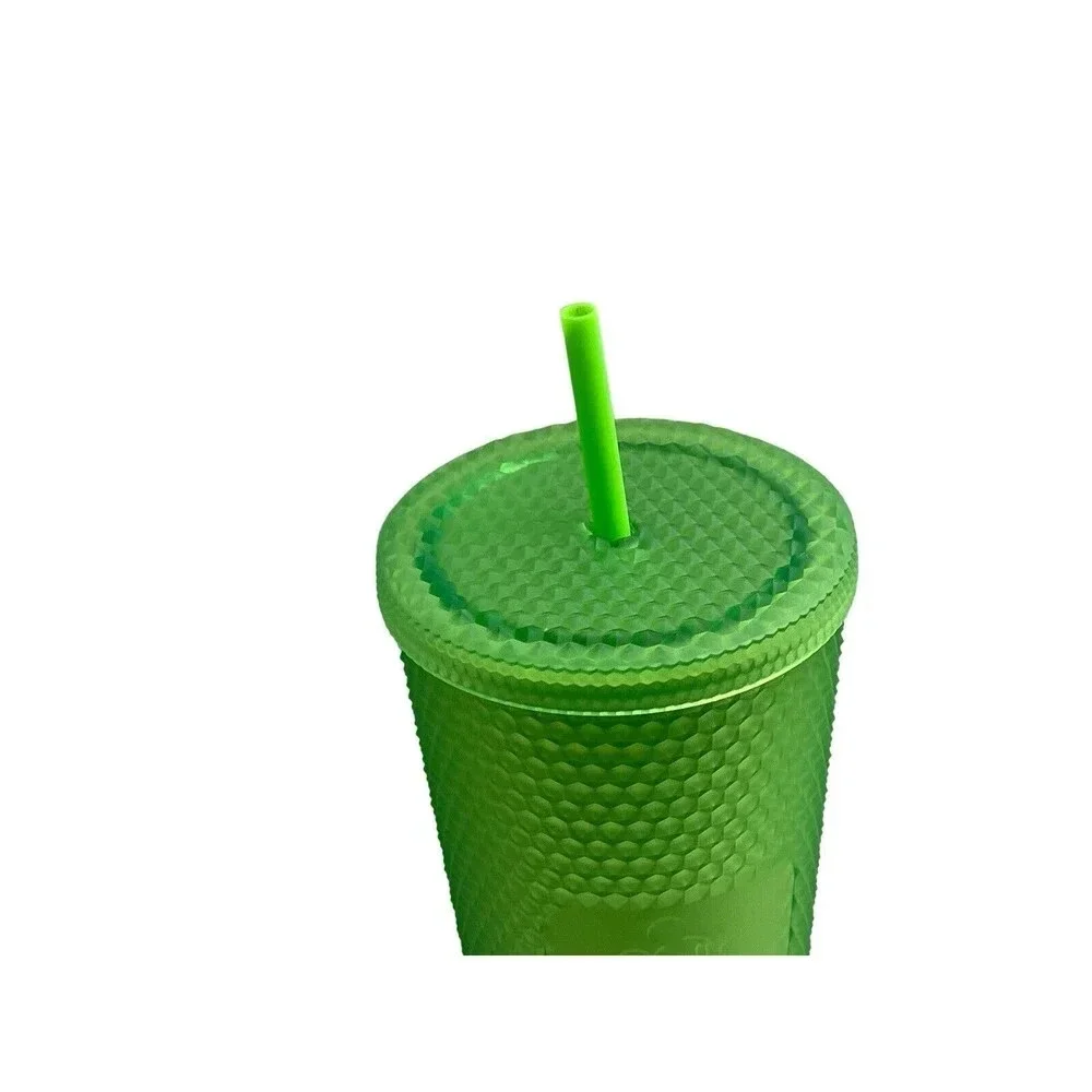 Disney World Parks Starbucks Green Studded Geometric Venti 24 oz Tumbler Cup New